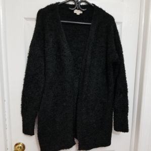 Loft Open Front Black Cardigan